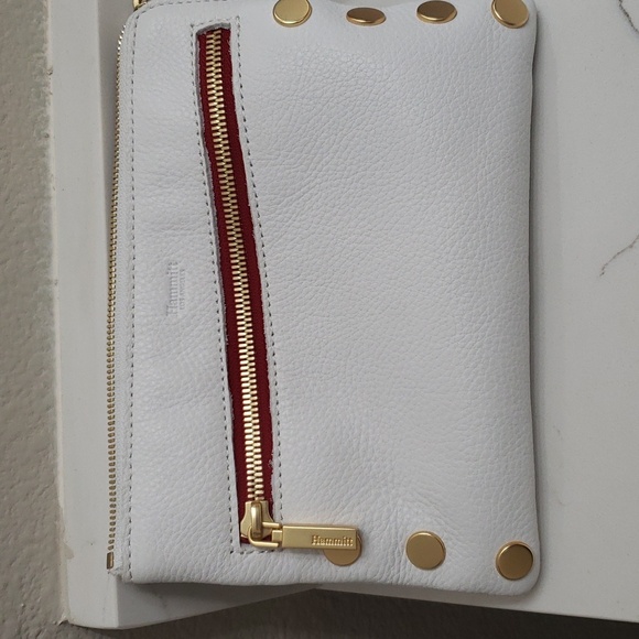 Hammitt Los Angeles White Leather Wristlet Gold Hardware in Excellent Condition. - Picture 5 of 6